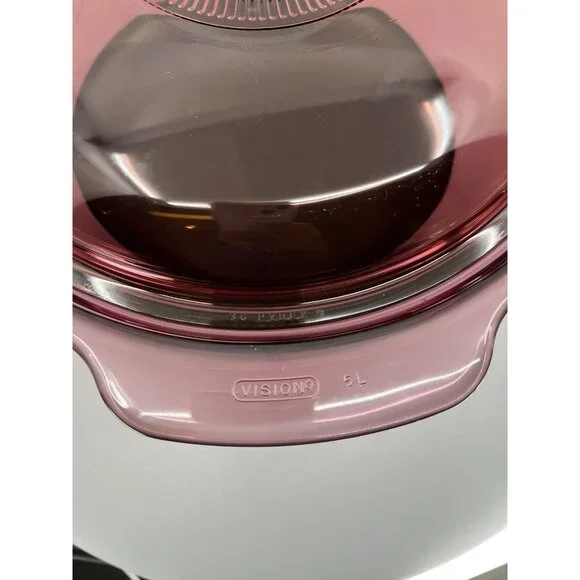 5 Qt Non Stick Dutch Oven W/Lid Visions Cranberry - Picture 3 of 12